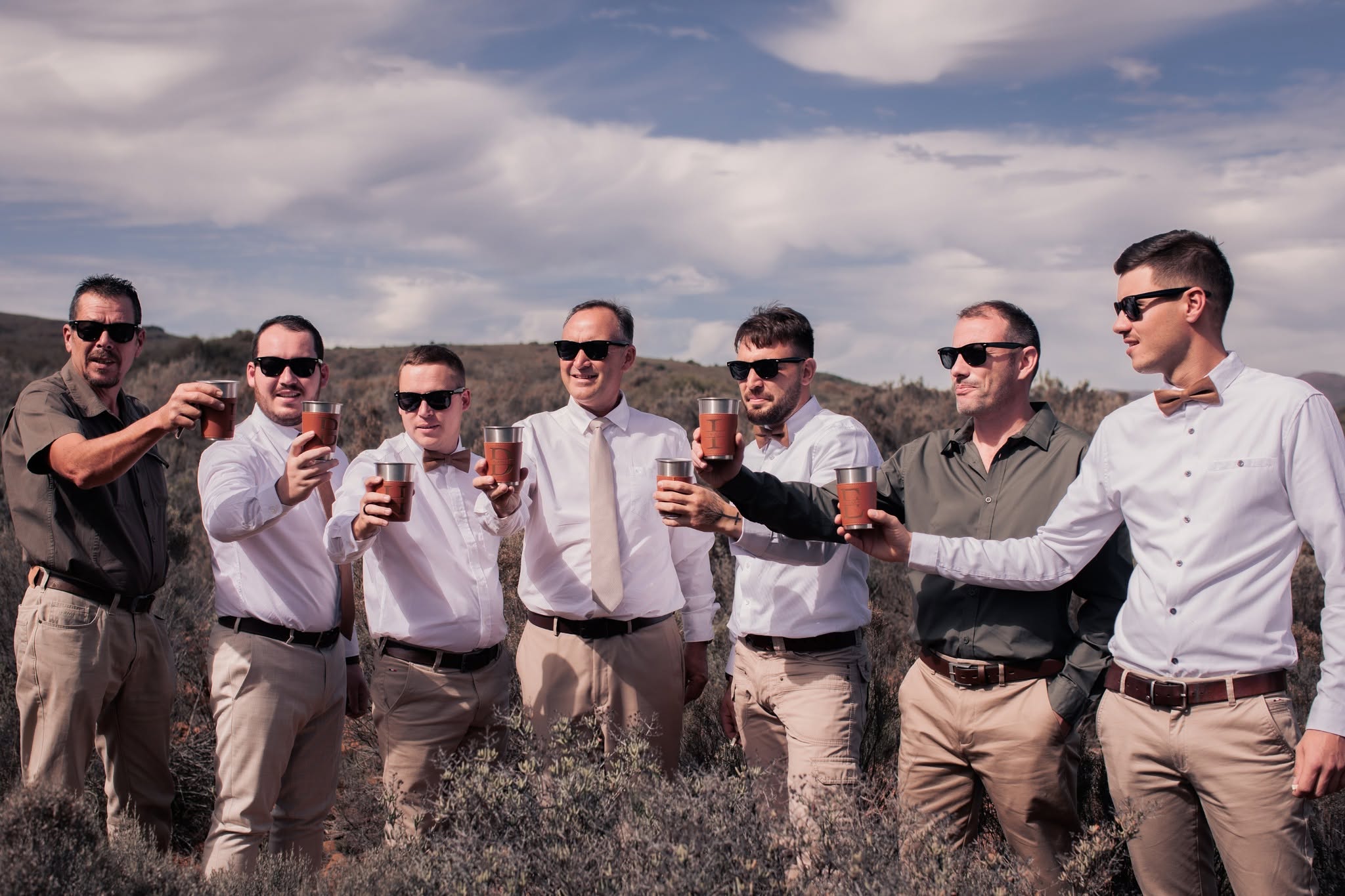 Open air wedding atmosphere at African Game Lodge